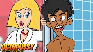 Sex-hungry Stepmom Joins Her Stepson in the Shower. Toon