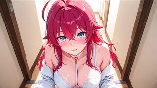 Rias Gremory meets her spouse after work. Rias Gremory manga cosplay