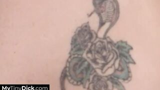 This super breasty golden-haired is a pro at sucking tiny knobs