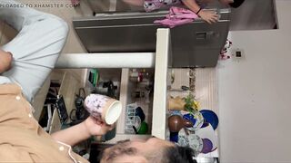 Colombian gets banged by her stepson with large dong in the kitchen