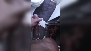 A quick one with my LARGE EBONY DONG