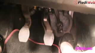 Nyllady's Revving in Ebony Ballet Flats and Naked Sheer Hose