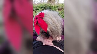 Golden-haired wench suck dad's cuck