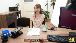 HUNT4K. Screwing her taut cunt near cuckold