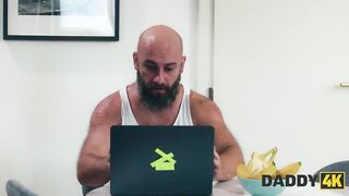 DADDY4K. Large Bazookas Teen gal Cheats on her Boyfriend with his Dad in front of him