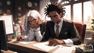 Sultry Black Conformity and Darkly Enchanting Office Domination!