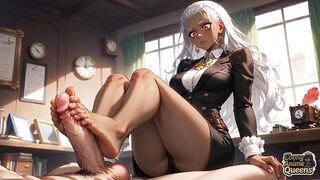 Sultry Black Conformity and Darkly Enchanting Office Domination!