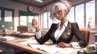 Sultry Black Conformity and Darkly Enchanting Office Domination!