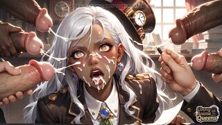 Sultry Black Conformity and Darkly Enchanting Office Domination!