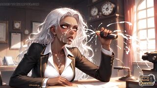 Sultry Black Conformity and Darkly Enchanting Office Domination!