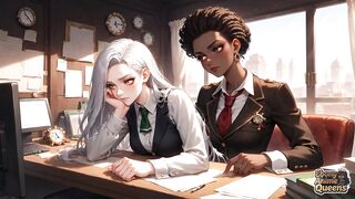 Sultry Black Conformity and Darkly Enchanting Office Domination!