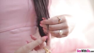 Hawt teen Dolly Paige drank large dong and hawt large ass beauty enjoyed coarse snatch screwing