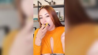 Redhead Andrea Castro Will Make Your Throat Water with Her Large Tits and Marvelous Face - Brian Evansx