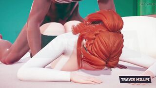 Thicc Redhead Professor Crawls Into Your Office Dream Glasses on, Shirt Constricted, Attitude Nasty