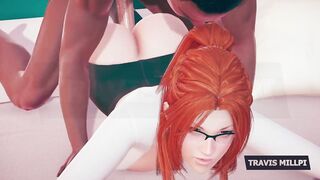 Thicc Redhead Professor Crawls Into Your Office Dream Glasses on, Shirt Constricted, Attitude Nasty