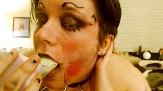 Painted Floozy Eats Aphrodesiac Then Ruins Its Makeup-Unedited