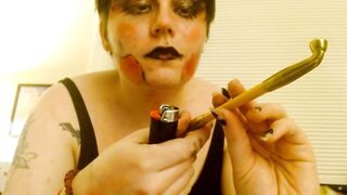 Painted Floozy Eats Aphrodesiac Then Ruins Its Makeup-Unedited