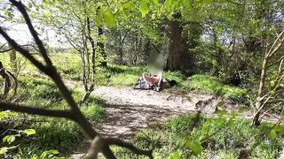 Shagging amongst the blue bells