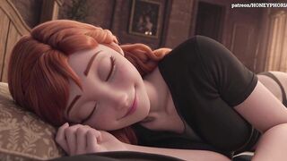 Anna is gonna introduce us to her favourite "toy" Frozen CG porn animation
