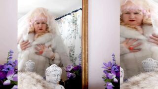 Transbride Cumcovered in Bridalchamber