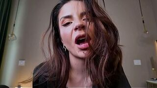 Lick his cum from my pussy, cucky!