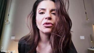 Lick his cum from my pussy, cucky!