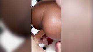 Black Teen with Giant Natural Bazookas Lily Starfire Getting Screwed After Massage