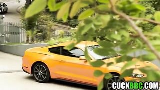 Caged Cuckold Spouse See Wife Booty Drilled By Monster Ebony Dong