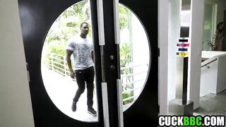 Caged Cuckold Spouse See Wife Booty Drilled By Monster Ebony Dong