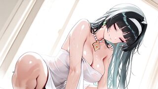 Astra Yao takes a shower. Sex in the shower. Astra Yao manga cosplay