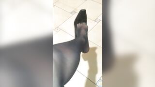 Nyllady Shoeplaying and Dangling in a Furniture Shop