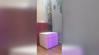 Look how I cum my strap lazily ...