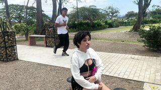 I Discover a Man in the Park and I Ask Him to Play with Me as an Ex-girlfriend to Take Him Home and Give Him the Superlatively good Bang