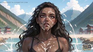 Black Queen's Mountain Beach Blow job - Astounding XXX!