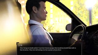 Cheating Oriental Floozy Wife Drilled by Large Dicks at Work