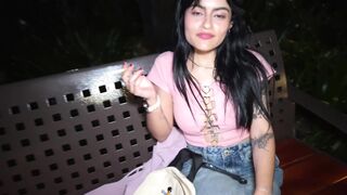 Amateur Public Pickup: Latin babe Fan with Pornhub Backpack Gives Deepthroat Oral sex & Gets Raw Creampie