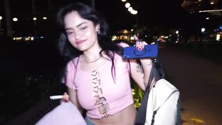 Amateur Public Pickup: Latin babe Fan with Pornhub Backpack Gives Deepthroat Oral sex & Gets Raw Creampie