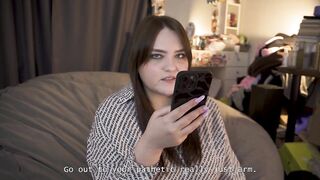 Porn story - ballgag I could solely mumble during the time that that babe banged me with a thong-on