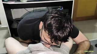 Kneeling & Slutty: Sniffing My Boyfriend’s Bulge Untill I Cum on His Jock & Gulp One as well as the other Loads