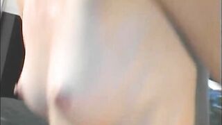 Retro Screwing Ebony Knob in Her Teen Vagina