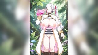 Plump Butt Hairless Vagina Frieren Twerks and Grows Even Larger Boobs