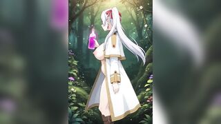 Plump Butt Hairless Vagina Frieren Twerks and Grows Even Larger Boobs