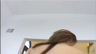 Golden-haired Sweetheart Stretched Wide by Pulsating Ramrod and Fingers