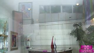 Piano teacher sits her soaked twat on his palpitating BBC