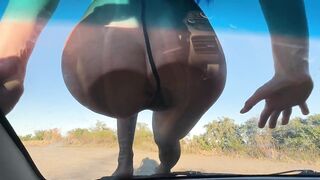 Temptation on the Windshield of a Car