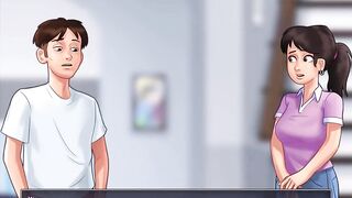 Summertime saga: the nurse helped Johannes