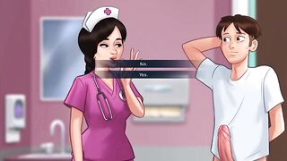 Summertime saga: the nurse helped Johannes