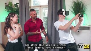 DADDY4K. Dad's Knob more excellent than her Nerdy Boyfriend's