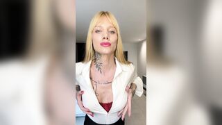 DURING THE TIME THAT I'M DOING A STRIPTEASE MY ALLY GETS TURNED ON