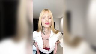 DURING THE TIME THAT I'M DOING A STRIPTEASE MY ALLY GETS TURNED ON